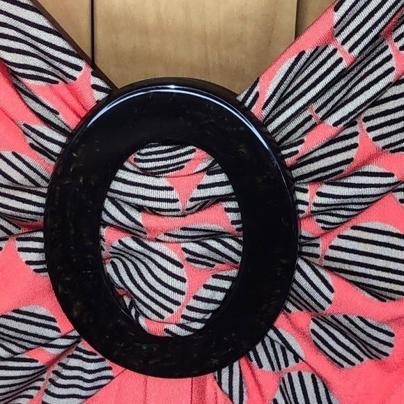 DONNA Morgan Ladies Dress Orange Print, Size 14 . NWT - Picture 9 of 9